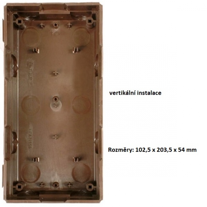 Krabice montážní pod omítku KARAT dva moduly plast