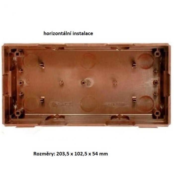 Krabice montážní pod omítku KARAT dva moduly plast