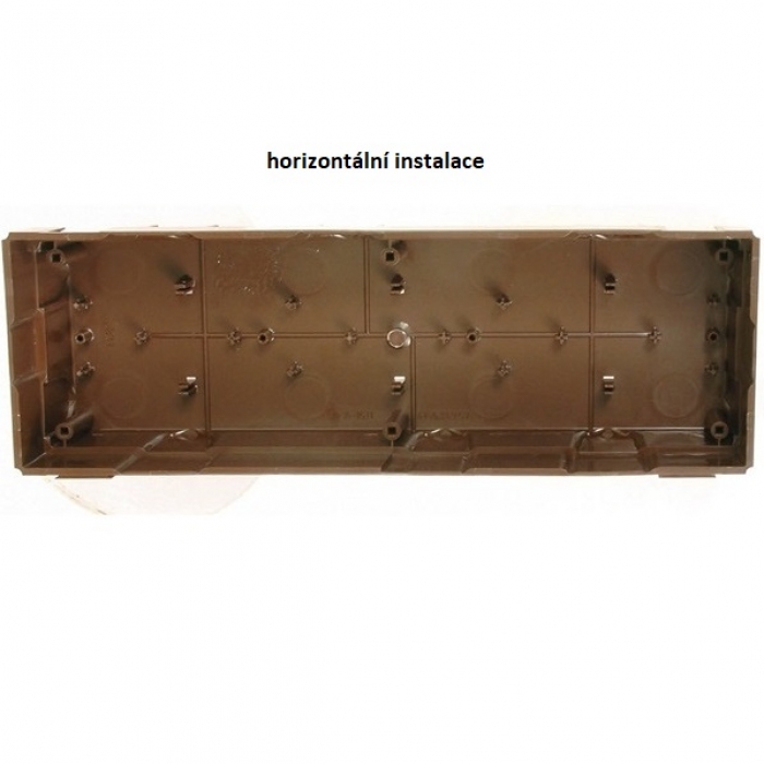 Krabice montážní pod omítku KARAT tři moduly plast