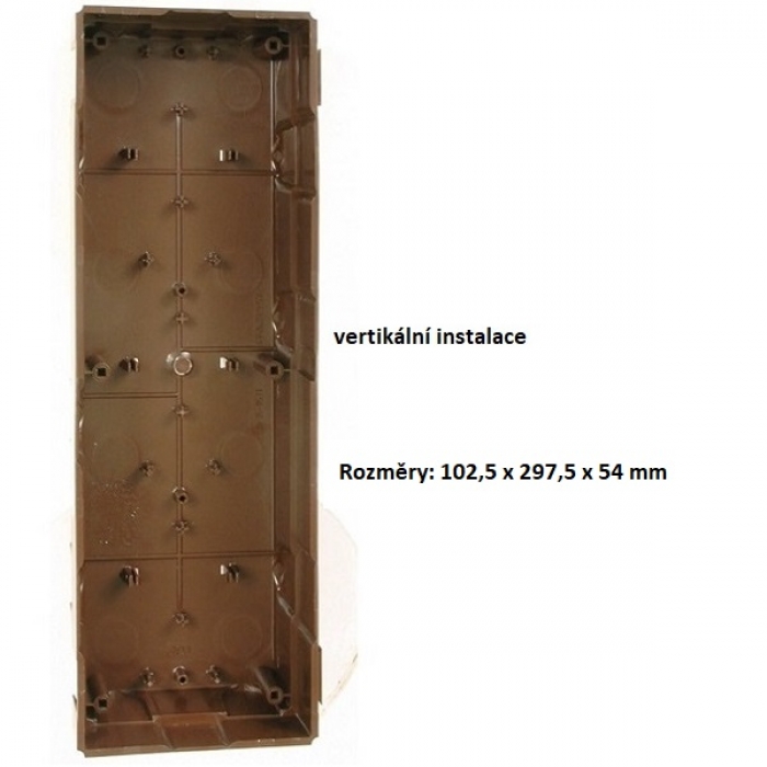 Krabice montážní pod omítku KARAT tři moduly plast