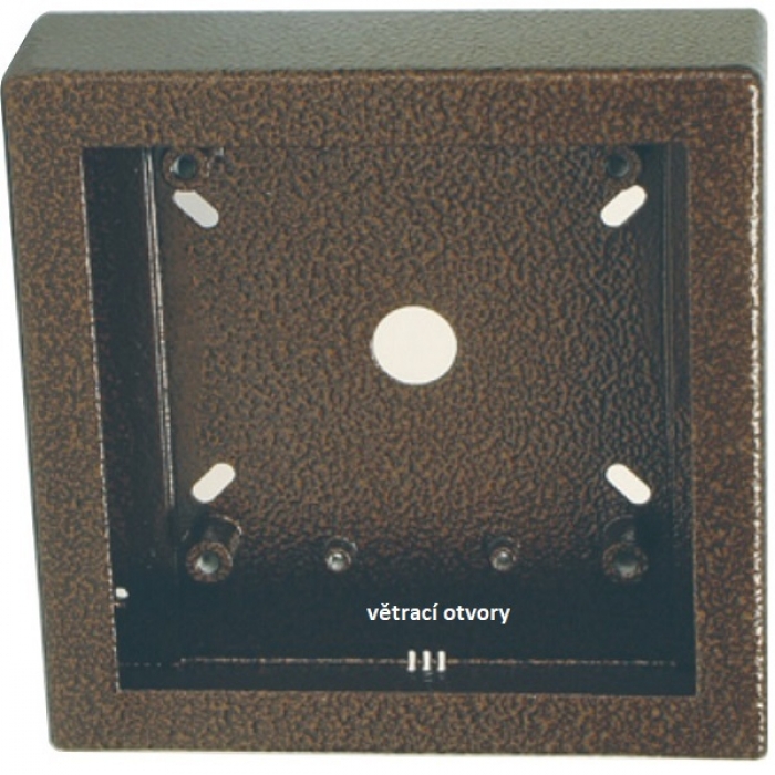 Krabice montážní nad omítku KARAT jeden modul vertikální barva antika měděná