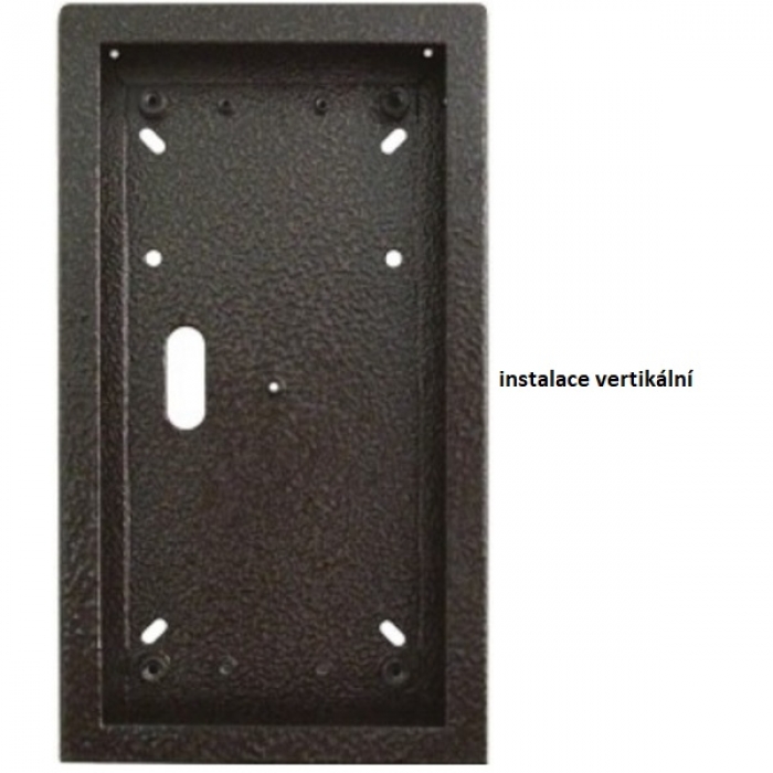 Krabice montážní nad omítku KARAT dva moduly vertikální barva antika měděná