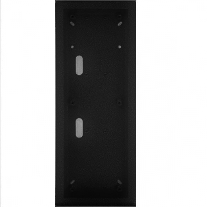 Krabice montážní nad omítku KARAT tři moduly vertikální barva antika stříbrná