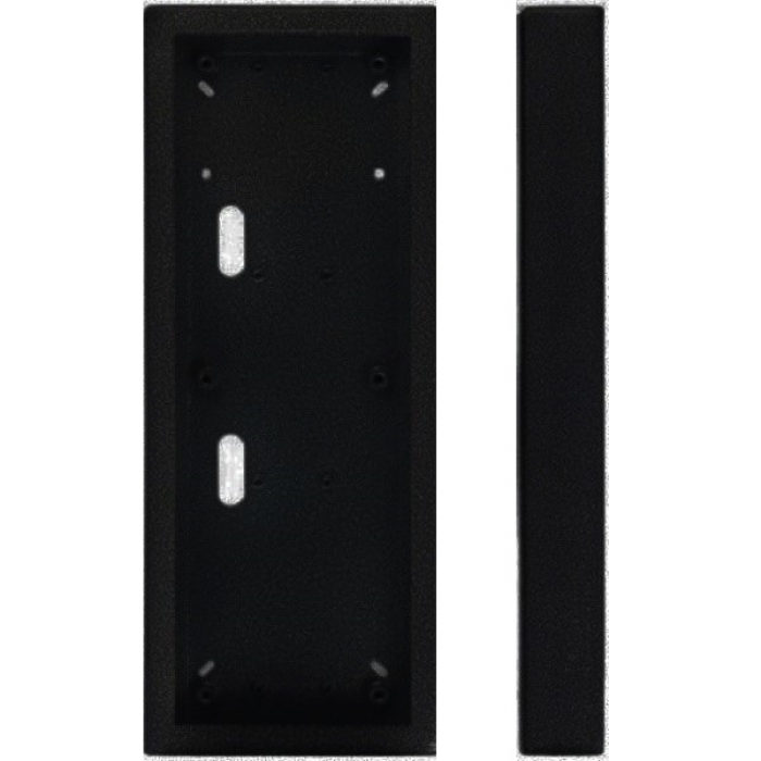 Krabice montážní nad omítku KARAT tři moduly vertikální barva antika stříbrná