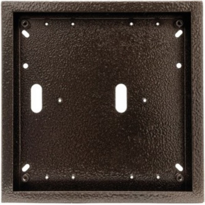 Krabice montážní nad omítku KARAT čtyři moduly vertikální barva antika měděná