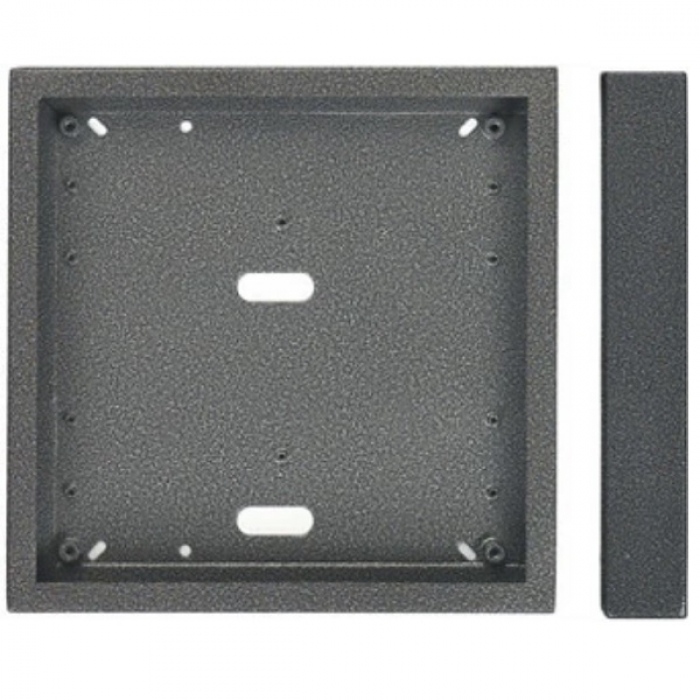 Krabice montážní nad omítku KARAT čtyři moduly vertikální barva antika stříbrná