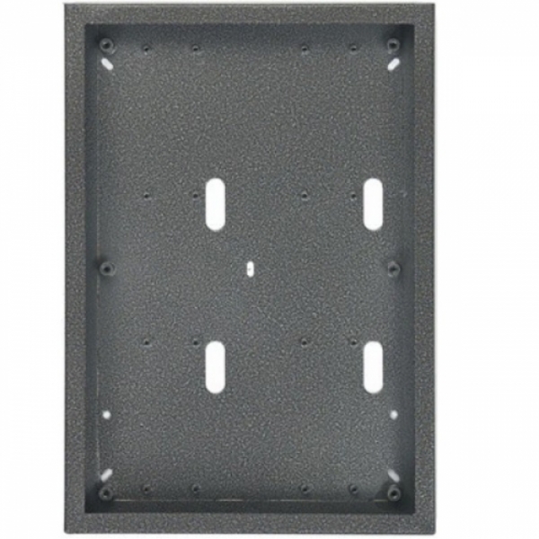 Krabice montážní nad omítku KARAT šest modulů vertikální barva antika stříbrná