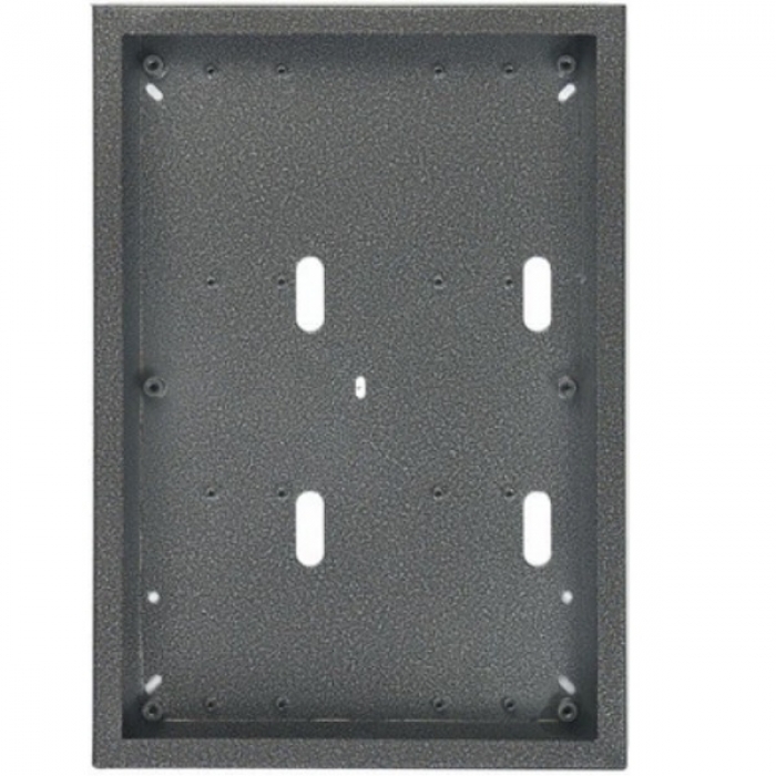 Krabice montážní nad omítku KARAT šest modulů vertikální barva antika stříbrná