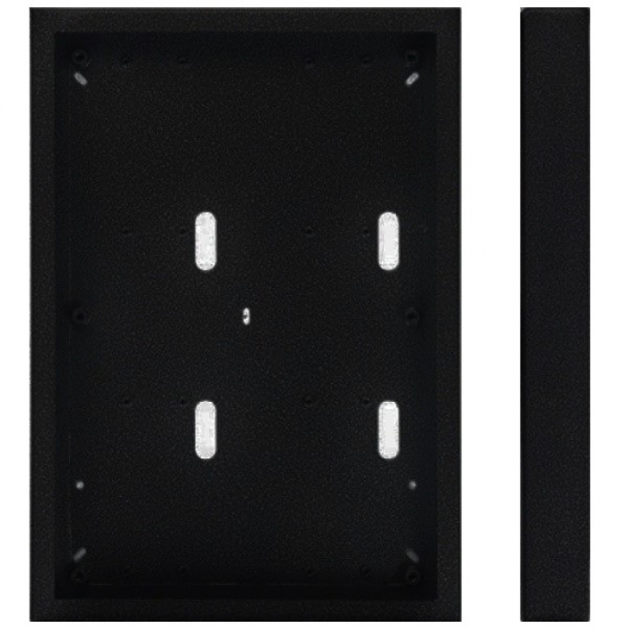 Krabice montážní nad omítku KARAT šest modulů vertikální barva černá