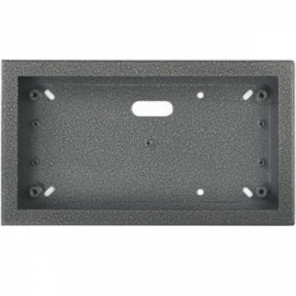 Krabice montážní nad omítku KARAT dva moduly horizontální barva antika stříbrná