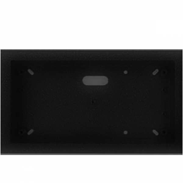 Krabice montážní nad omítku KARAT dva moduly horizontální barva černá