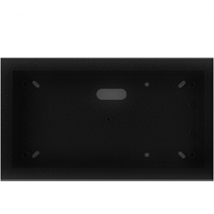 Krabice montážní nad omítku KARAT dva moduly horizontální barva černá