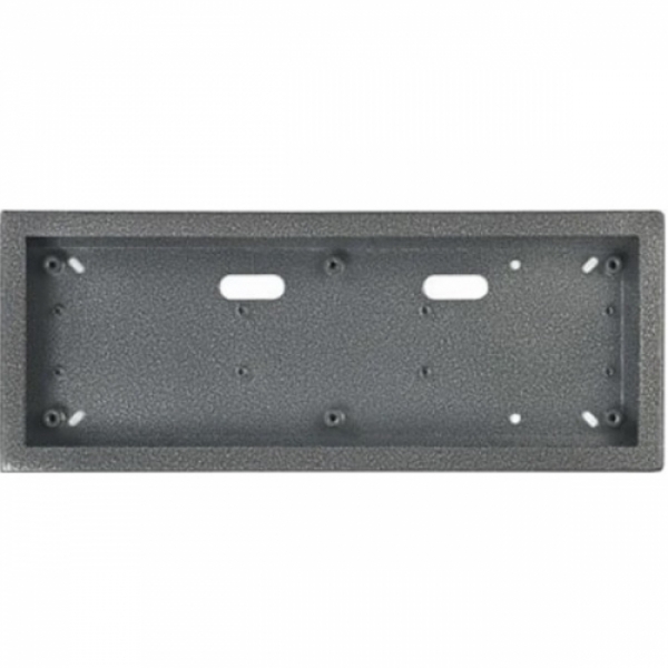 Krabice montážní nad omítku KARAT tři moduly horizontální barva antika stříbrná