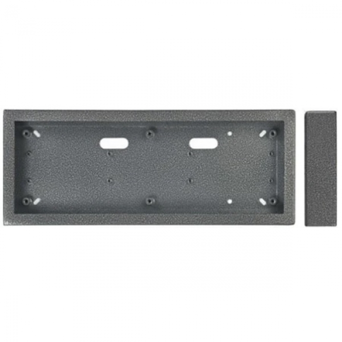 Krabice montážní nad omítku KARAT tři moduly horizontální barva antika stříbrná