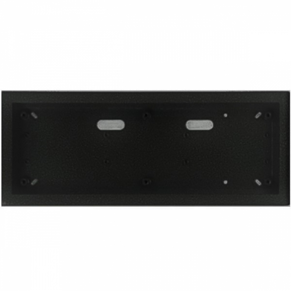 Krabice montážní nad omítku KARAT tři moduly horizontální barva černá