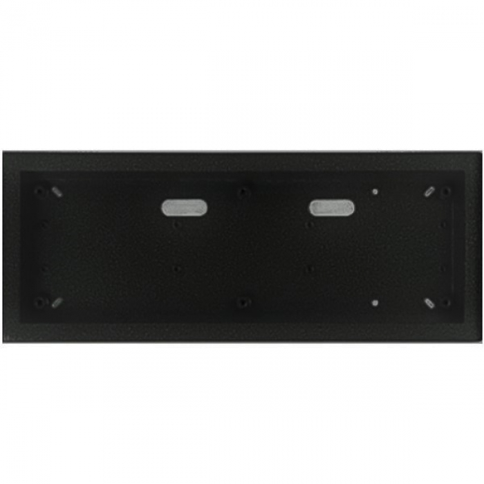 Krabice montážní nad omítku KARAT tři moduly horizontální barva černá