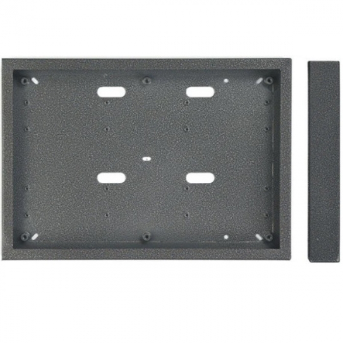 Krabice montážní nad omítku KARAT šest modulů horizontální barva antika stříbrná