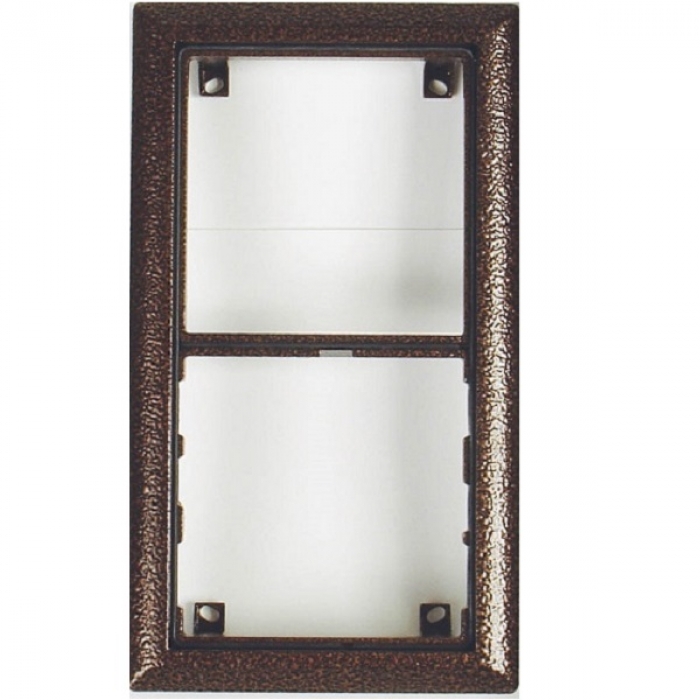 Rám montážní KARAT dva moduly barva antika měděná