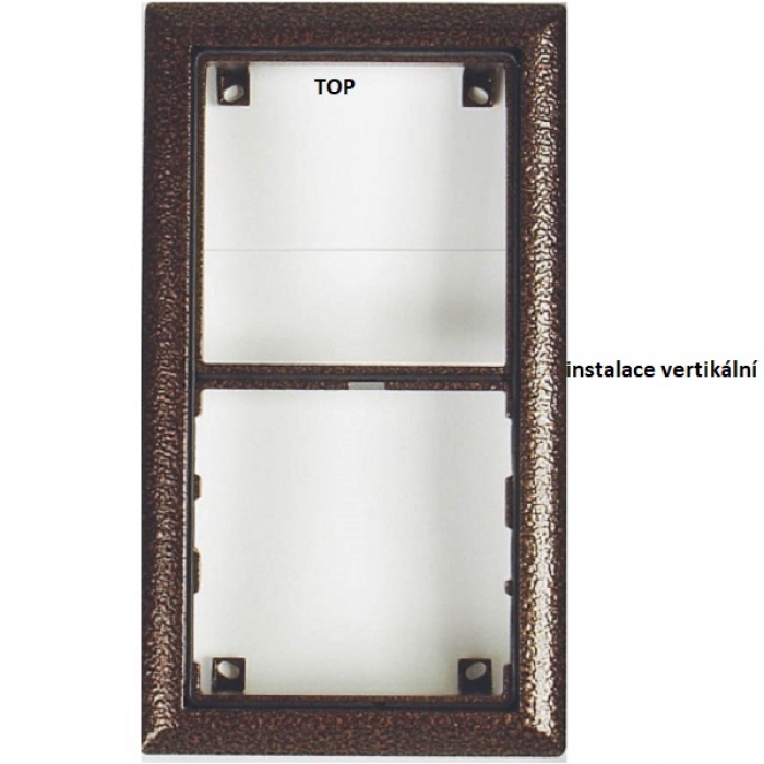 Rám montážní KARAT dva moduly barva antika měděná