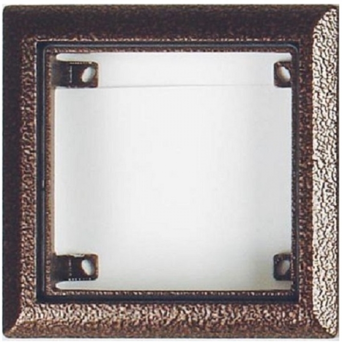 KARAT tlačítkové tablo 2-BUS 2 tlačítka krabice montážní nad omítku antika měděná