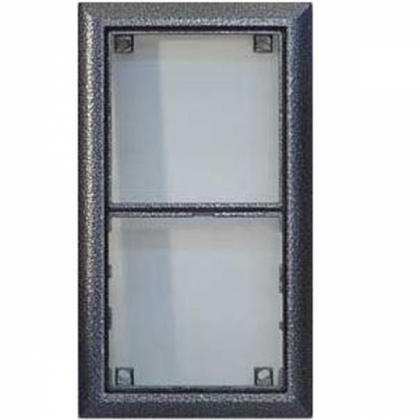 Rám montážní KARAT dva moduly barva antika stříbrná