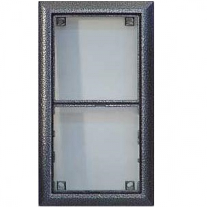 Rám montážní KARAT dva moduly barva antika stříbrná