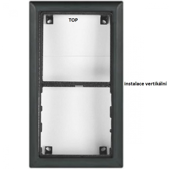 Rám montážní KARAT dva moduly barva černá
