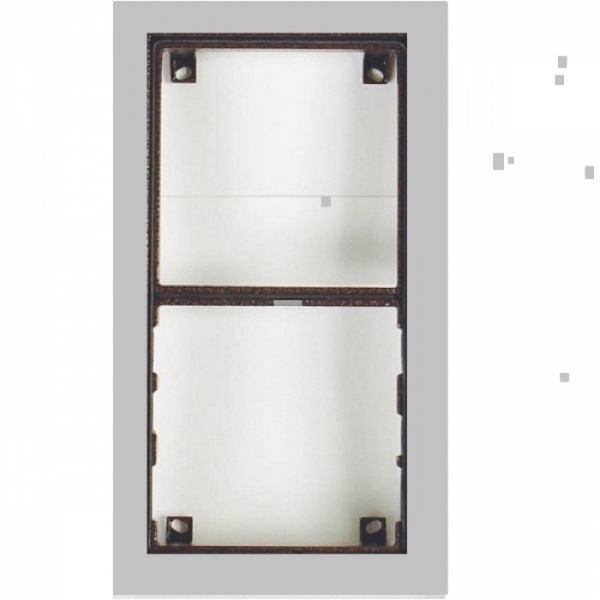 Rám montážní KARAT dva moduly sestava, barva nerez