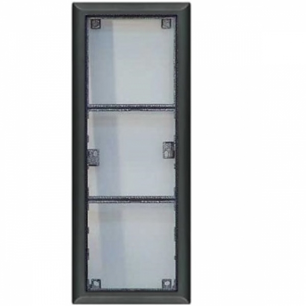 Rám montážní KARAT tři moduly barva černá