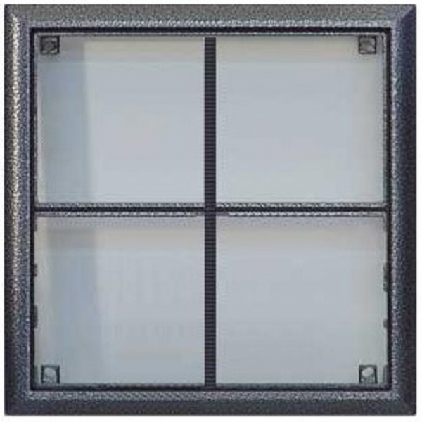 Rám montážní KARAT čtyři moduly barva antika stříbrná