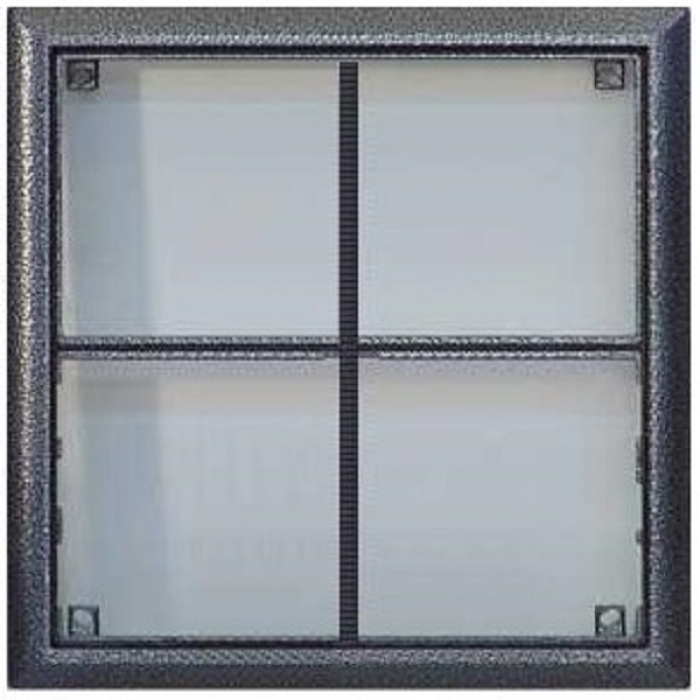 Rám montážní KARAT čtyři moduly barva antika stříbrná