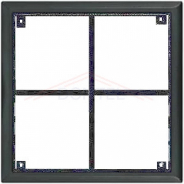 Rám montážní KARAT čtyři moduly barva černá