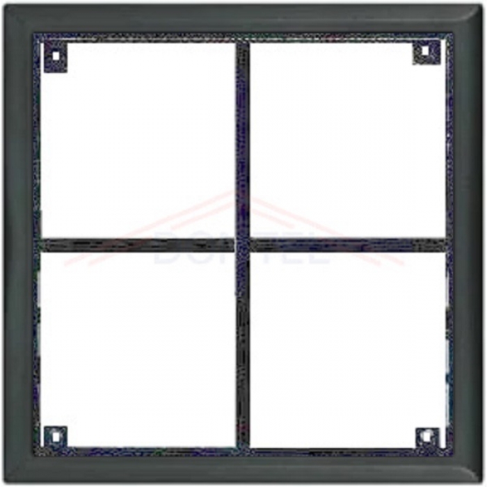 Rám montážní KARAT čtyři moduly barva černá