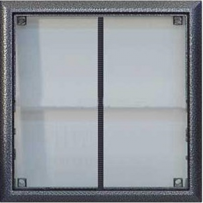 Rám montážní KARAT čtyři moduly jmenovník barva antika stříbrná