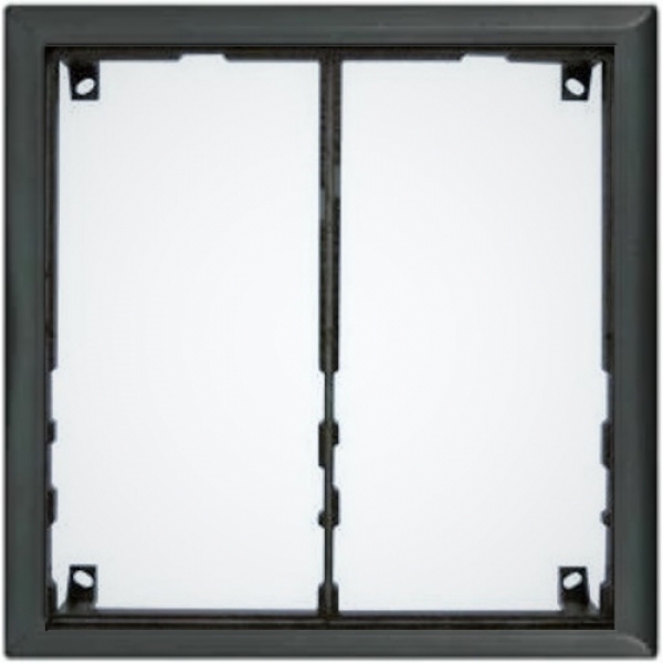 Rám montážní KARAT čtyři moduly jmenovník barva černá
