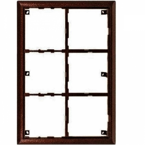 Rám montážní KARAT šest modulů barva antika měděná