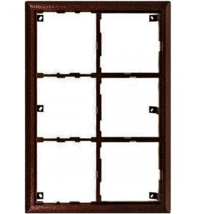 Rám montážní KARAT šest modulů barva antika měděná