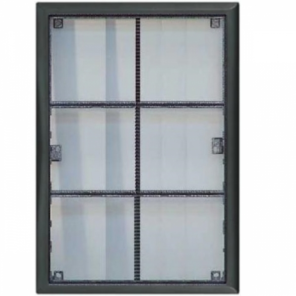 Rám montážní KARAT šest modulů barva černá