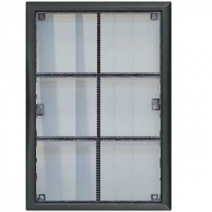 Rám montážní KARAT šest modulů barva černá