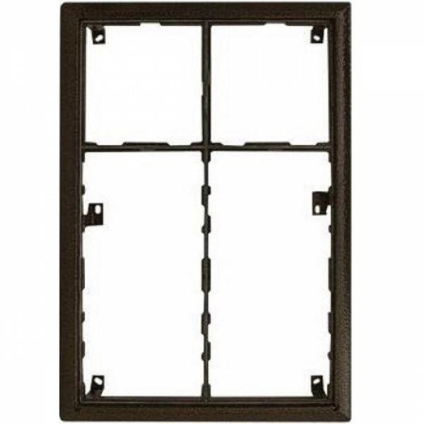 Rám montážní KARAT šest modulů 2 moduly a 4 moduly jmenovník barva antika měděná