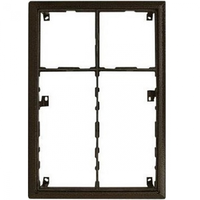 Rám montážní KARAT šest modulů 2 moduly a 4 moduly jmenovník barva antika měděná