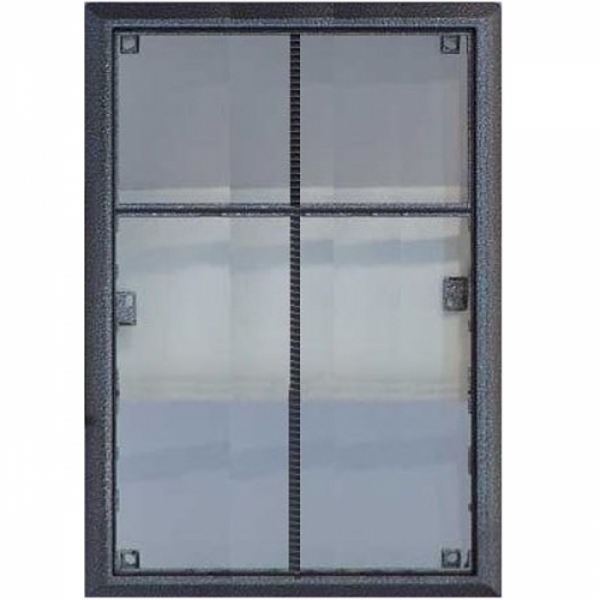 Rám montážní KARAT šest modulů 2 moduly a 4 moduly jmenovník barva antika stříbrná