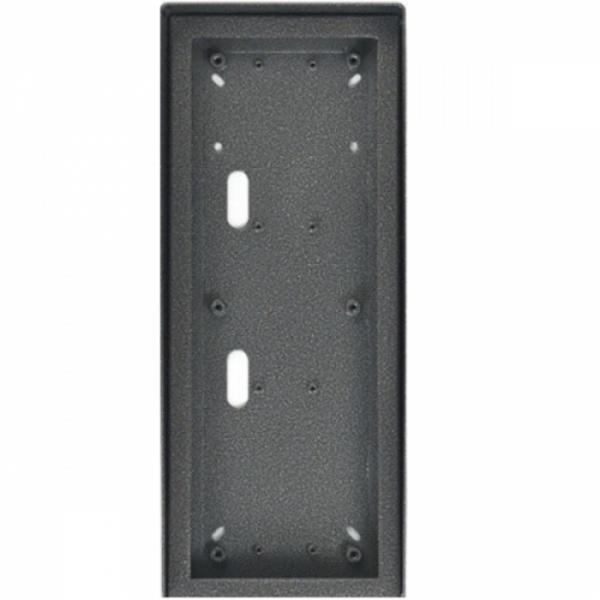 Stříška nad omítku s montážní krabicí KARAT tři moduly vertikální barva antika stříbrná