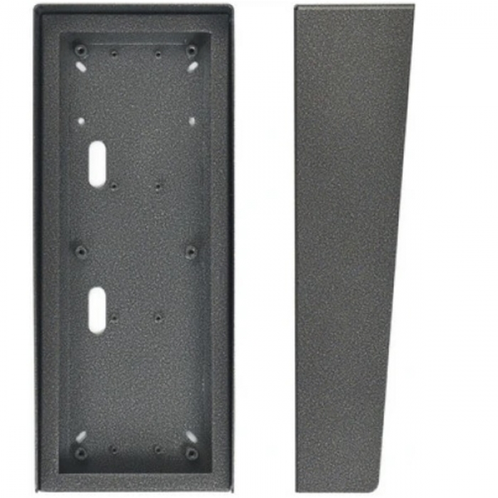 Stříška nad omítku s montážní krabicí KARAT tři moduly vertikální barva antika stříbrná