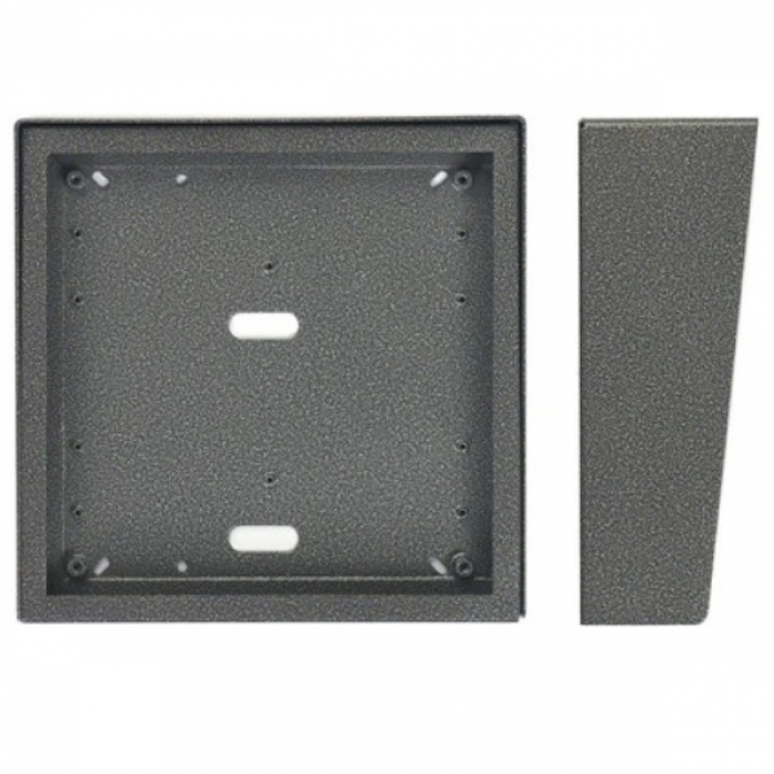 Stříška nad omítku s montážní krabicí KARAT čtyři moduly vertikální barva antika stříbrná