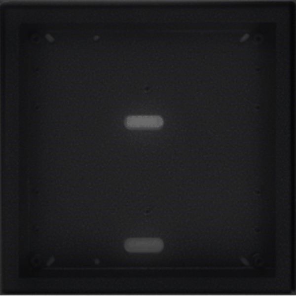 Stříška nad omítku s montážní krabicí KARAT čtyři moduly vertikální barva černá