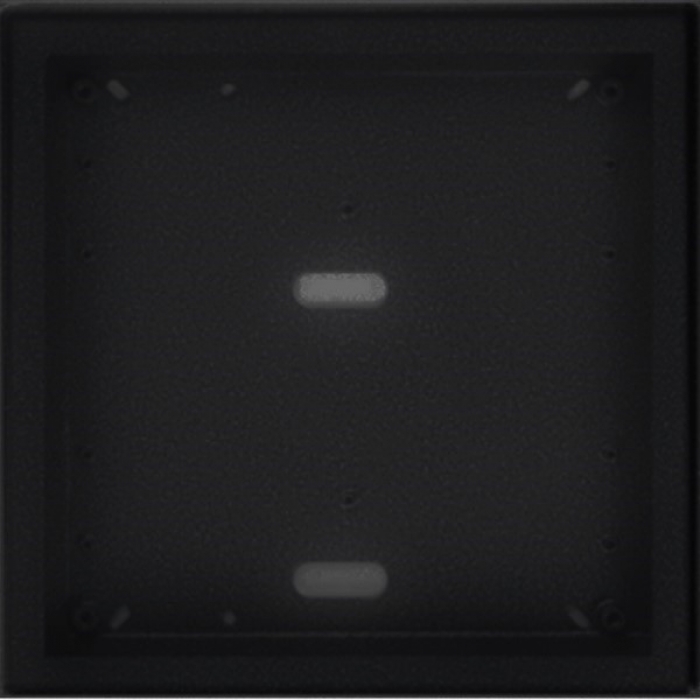 Stříška nad omítku s montážní krabicí KARAT čtyři moduly vertikální barva černá