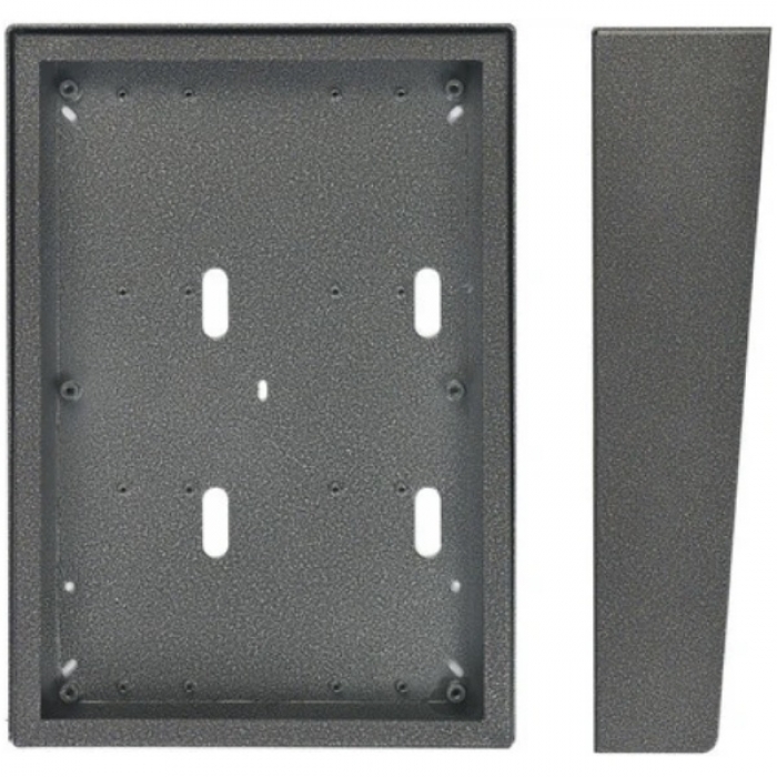 Stříška nad omítku s montážní krabicí KARAT šest modulů vertikální barva antika stříbrná