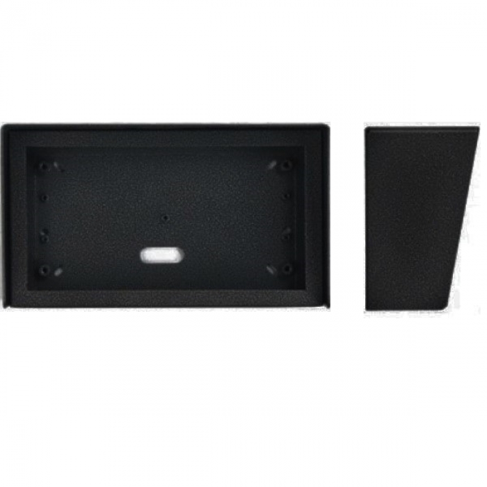 Stříška nad omítku s montážní krabicí KARAT dva moduly horizontální barva černá