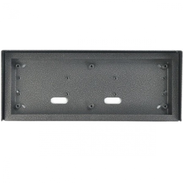 Stříška nad omítku s montážní krabicí KARAT tři moduly horizontální barva antika stříbrná